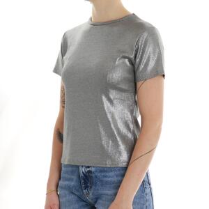 T-SHIRT LAMINATA GRIGIO